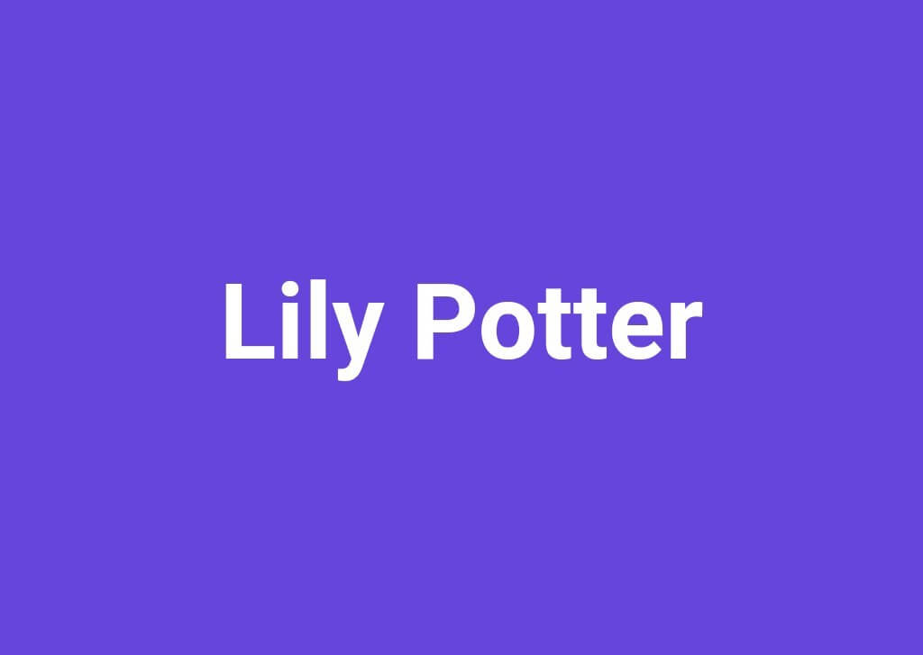 lily potter