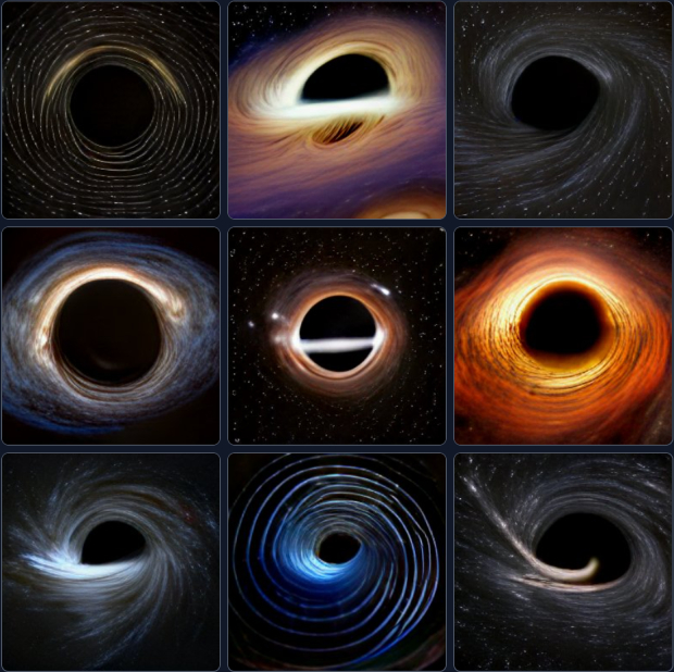 87562 02 ai asked to show an image from inside of black hole
