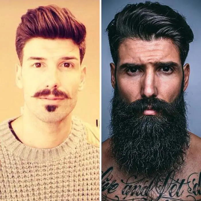 Férfi szakáll előtte utána 16