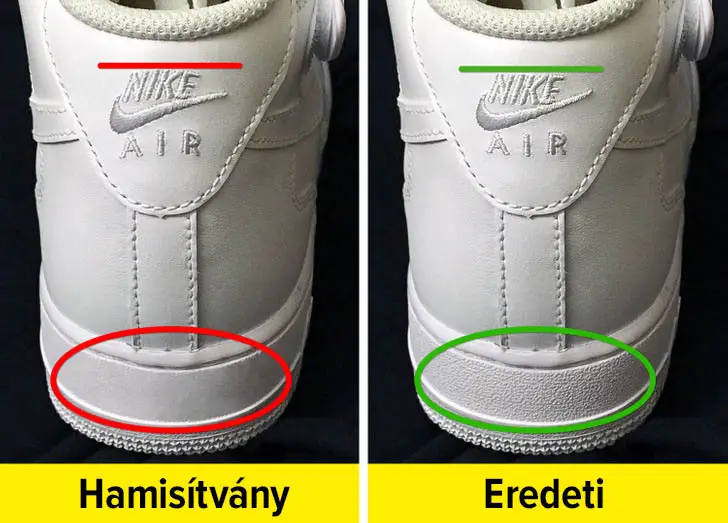Nike eredeti és hamisítvány