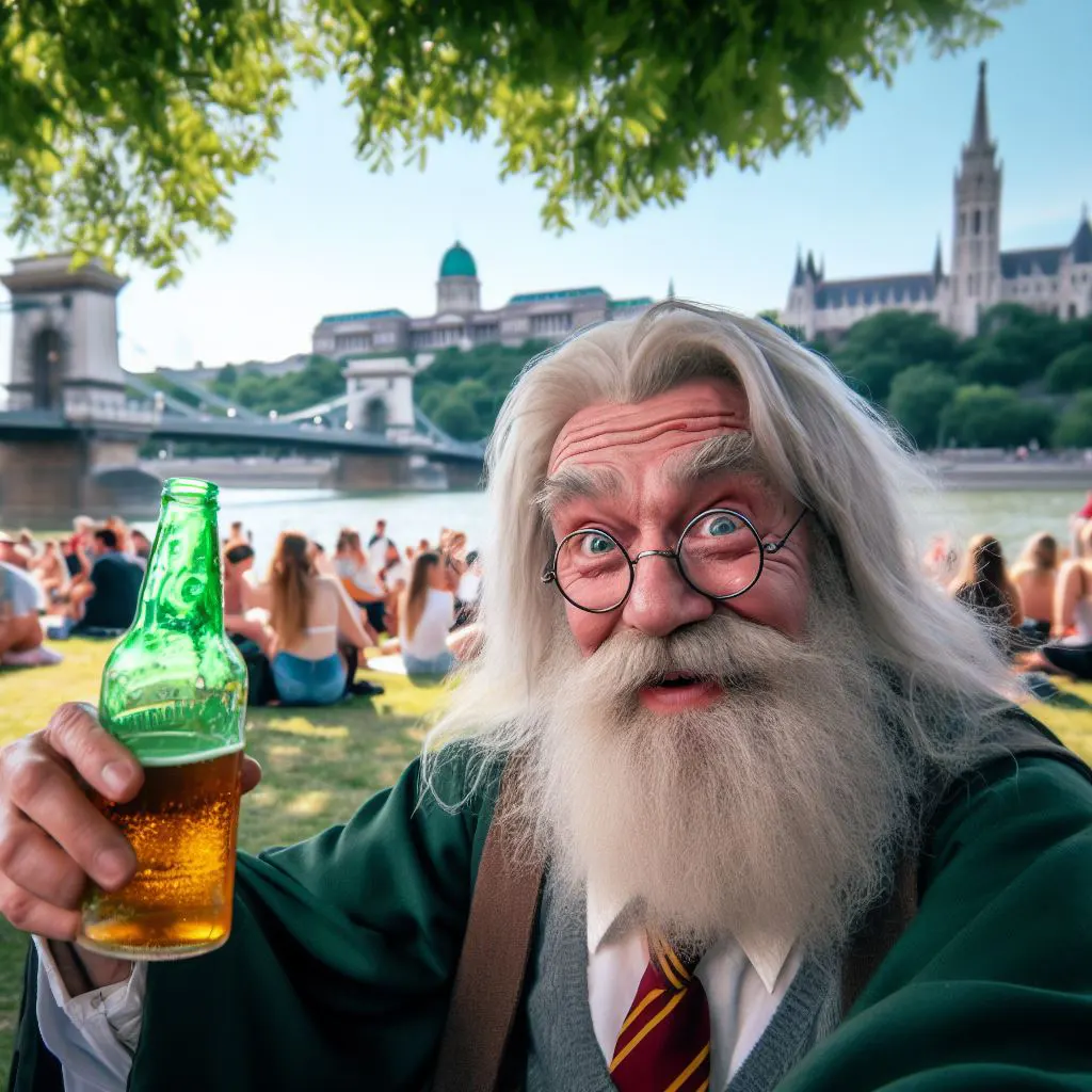 Albus Dumbledore sorozik a Margit szigeten Budapesten