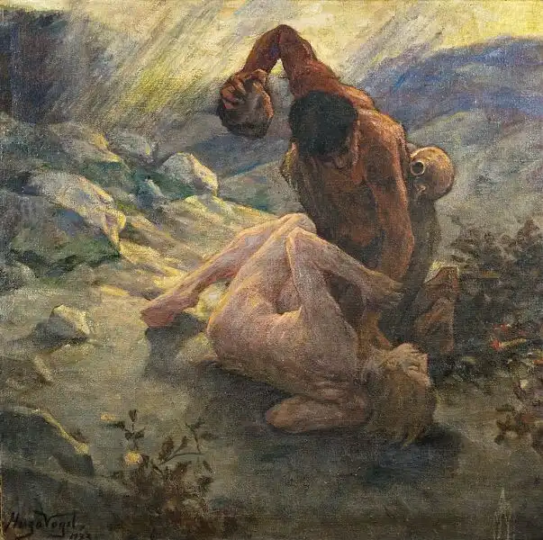 Hogyan, mivel és miért ölte meg Káin Ábelt? Ábel, Ádám és Éva, áldozat, Biblia, bűnbeesés, Édenkert, eredendő bűn, féltékenység, festészet, galéria, gyilkosság eszköze, irigység, Isten, Káin, kereszténység, ószövetségi történet, szamár állkapcsa, Teremtés könyve, testvérgyilkosság, vallás