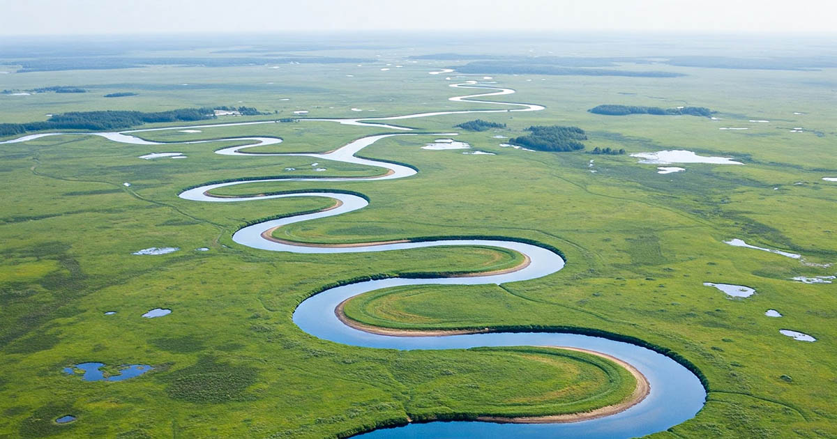 Miért kanyarognak a folyók ahelyett, hogy egyenes vonalban folynának? erózió, folyó, folyómeder, geomorfológia, holtág, kanyarulat, meander, természet, Tisza, vízfolyás
