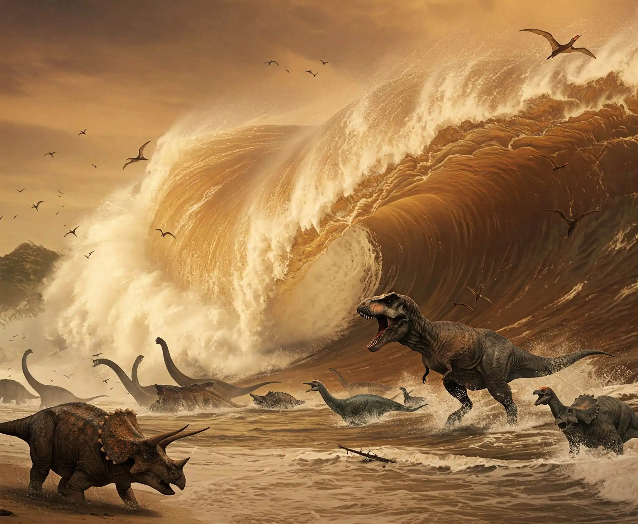 Melyik volt a legrosszabb cunami a bolygó történetében? Aszteroida, Chicxulub becsapódás, cunami, Dinoszauruszok kihalása, földtörténet, Kréta időszak vége, Mexikói-öböl, Michigani Egyetem, szökőár, természeti katasztrófa