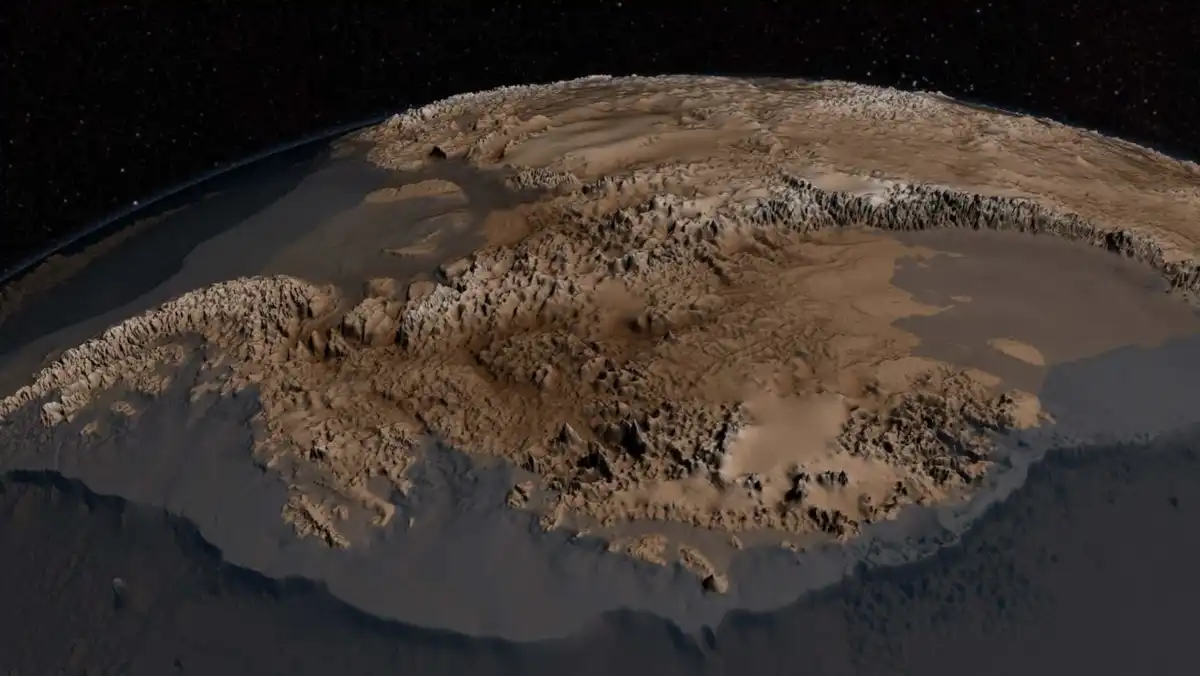 Hogyan nézne ki az Antarktisz a kilométeres jégréteg nélkül? A tudósok bemutatták a pontosított térképet Antarktisz, Antarktisz geológiája, Bedmap3, Bentley-árok, galéria, jég alatti kontinens, jégolvadás, klímaváltozás, tengerszint-emelkedés, Transzantarktiszi-hegység, Vosztok-tó