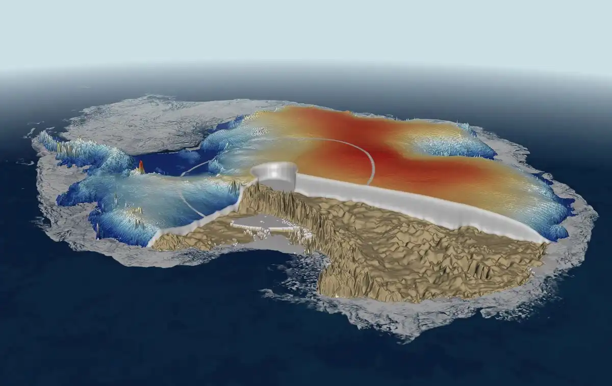 Hogyan nézne ki az Antarktisz a kilométeres jégréteg nélkül? A tudósok bemutatták a pontosított térképet Antarktisz, Antarktisz geológiája, Bedmap3, Bentley-árok, galéria, jég alatti kontinens, jégolvadás, klímaváltozás, tengerszint-emelkedés, Transzantarktiszi-hegység, Vosztok-tó