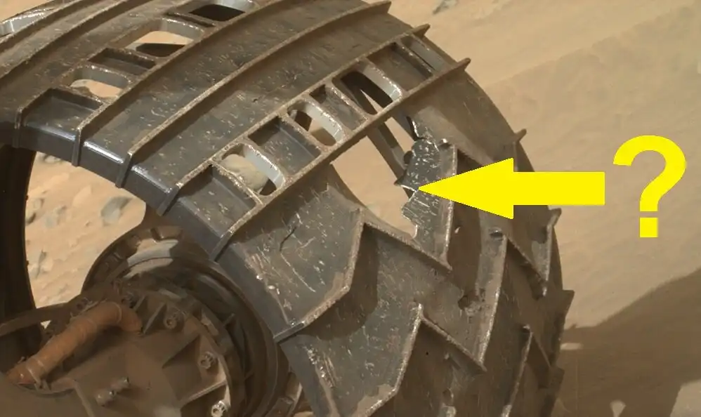 Mik ezek a furcsa kopásnyomok a Curiosity marsjáró kerekein, mikor alig 31 kilométert tett meg Curiosity, galéria, Mars, Mérnökség, NASA, Perseverance, Robotika, Rover, technológia, tudomány, Űrkutatás