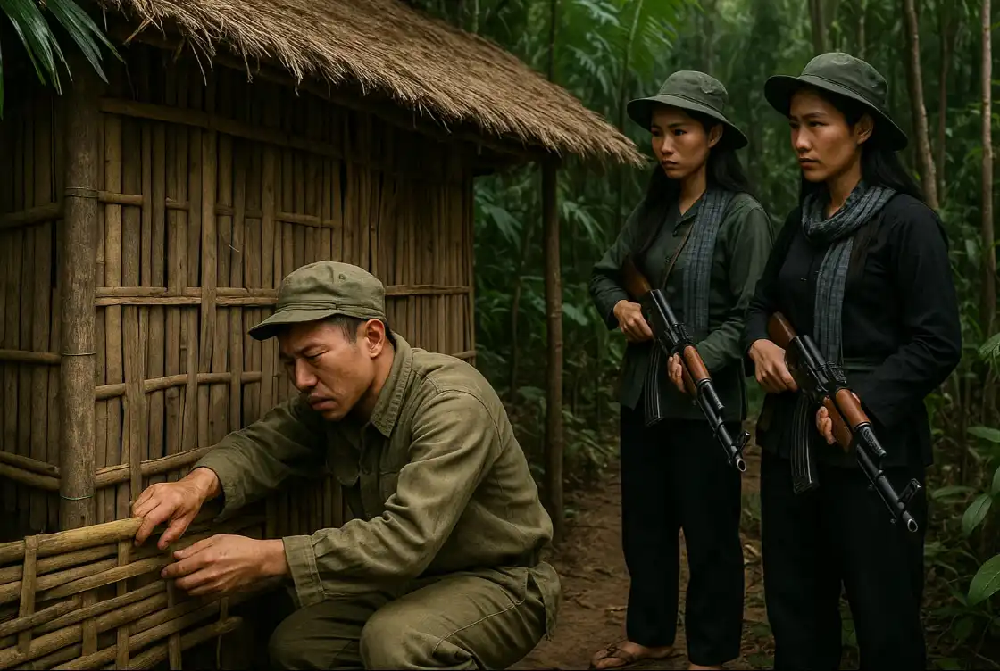 Egy foglyul ejtett katona, akit két vietnami gerilla nő 13 éven át egyetlen célból tartott fogva egy kunyhóban. Mi történt ezekkel az emberekkel? dráma, dzsungel, Fogság, háború, idő, katona, sors, szerelem, túlélés, Veszteség