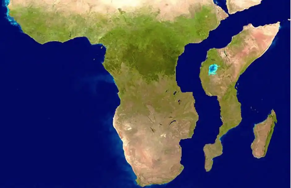 Afrika négyszer gyorsabban szakad szét, mint azt a tudósok gondolták. Ezt a folyamatot már nem lehet megállítani afrika, földtan, jövő, kontinens, Kőzetlemez, Riftvölgy, Szétválás, sziget, tektonika, vulkán