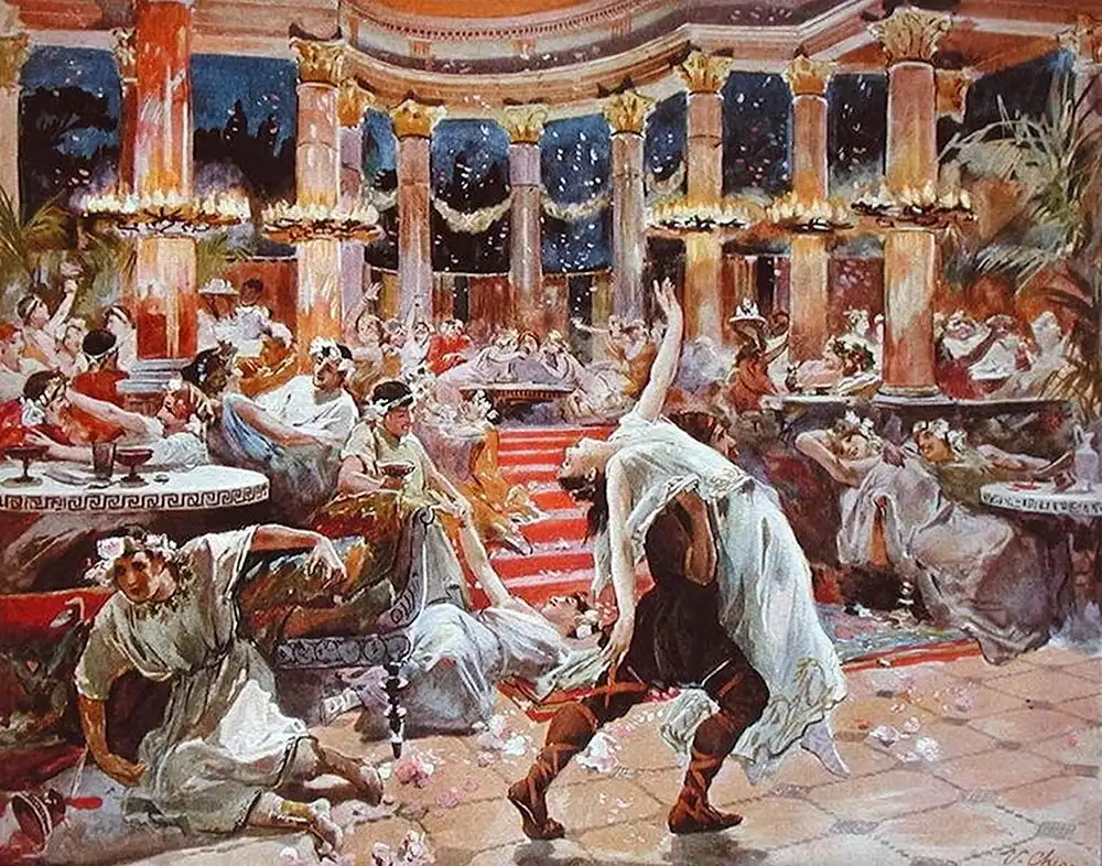 Miért ettek az ókori rómaiak fekve? arisztokrácia, Életmód, Étkezés, gasztronómia, Kultúra, lakoma, Ókor, Róma, szokások, történelem