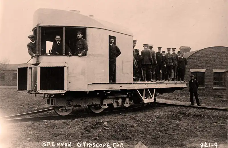 Brennan 1910-es giroszkópos egysínű vasútja – egy zseniális, korát megelőző találmány Egysínű, fizika, Giroszkóp, innováció, Mérnökség, Stabilitás, találmány, technológia, történelem, vasút