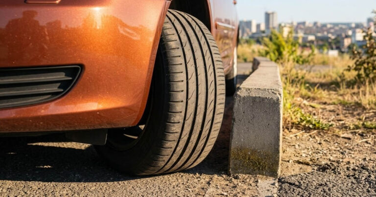 Miért forgatja el sok sofőr az autó kerekét a parkolóban: hasznos trükk