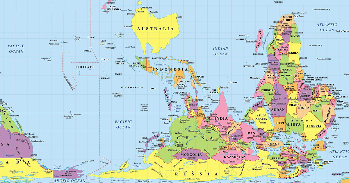Milyen világtérképeket használnak az emberek a különböző országokban