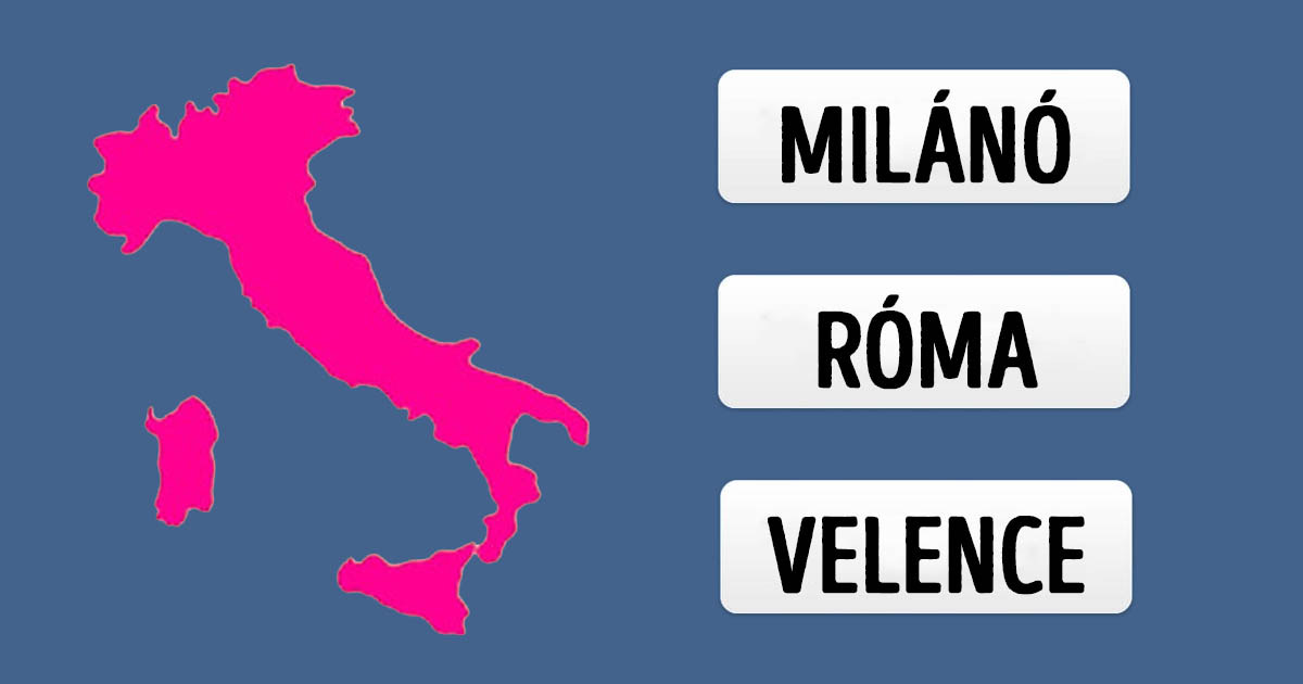 50 európai ország van, és már az is csoda, ha 25-nek tudod közülük a fővárosát