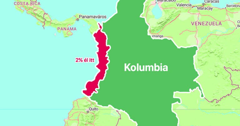 Kolumbia titka: Miért él alig valaki a festői nyugati parton?