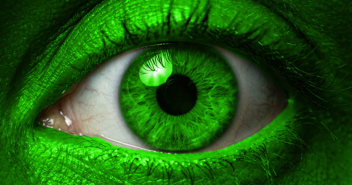 Csak a zöld színt tökéletesen látó emberek képesek elolvasni ezeket a szavakat