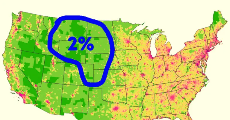Az USA lakosságának titka: Miért üres a közép?