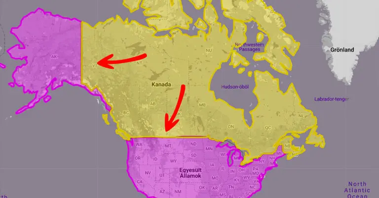 Miért van olyan egyenes határ az Egyesült Államok és Kanada között?