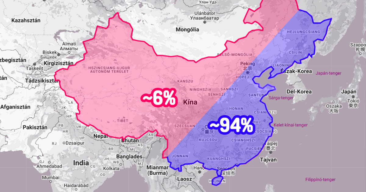 Miért nem él szinte senki Kína északnyugati részén?