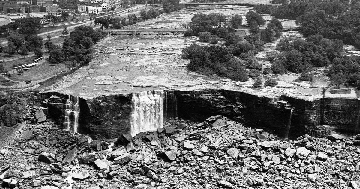 1848: a Niagara-vízesés kiszáradásának éve. Mi történt ebben a 30 órában