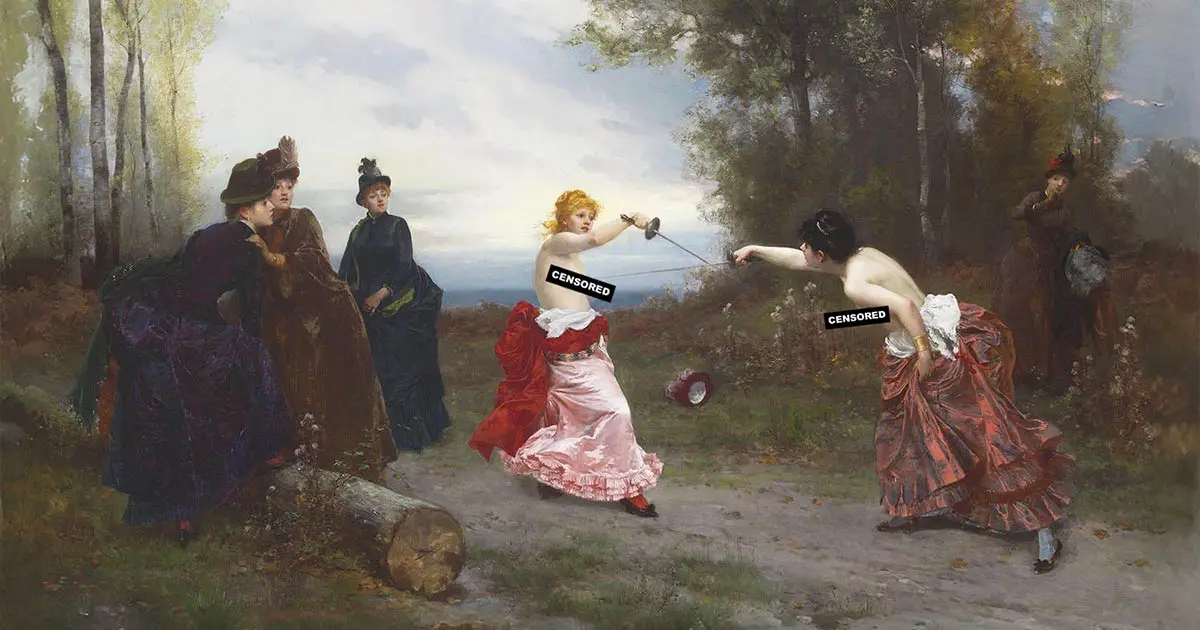 Miért vívták félmeztelenül a női párbajokat?