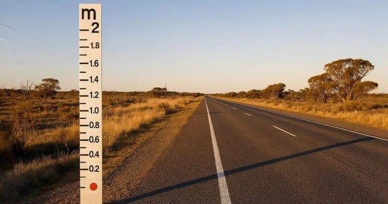 Miért tesznek kétméteres vonalzót az utakra Ausztráliában?