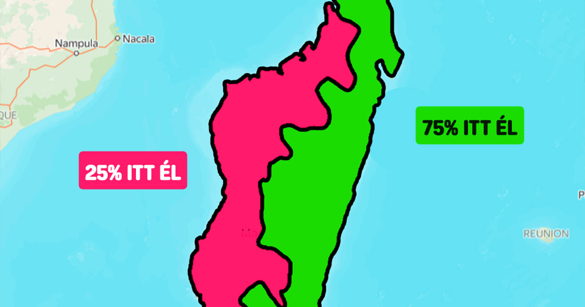 Miért telepedett le Madagaszkár lakossága az afrikai szárazföldtől távolabbi oldalon?