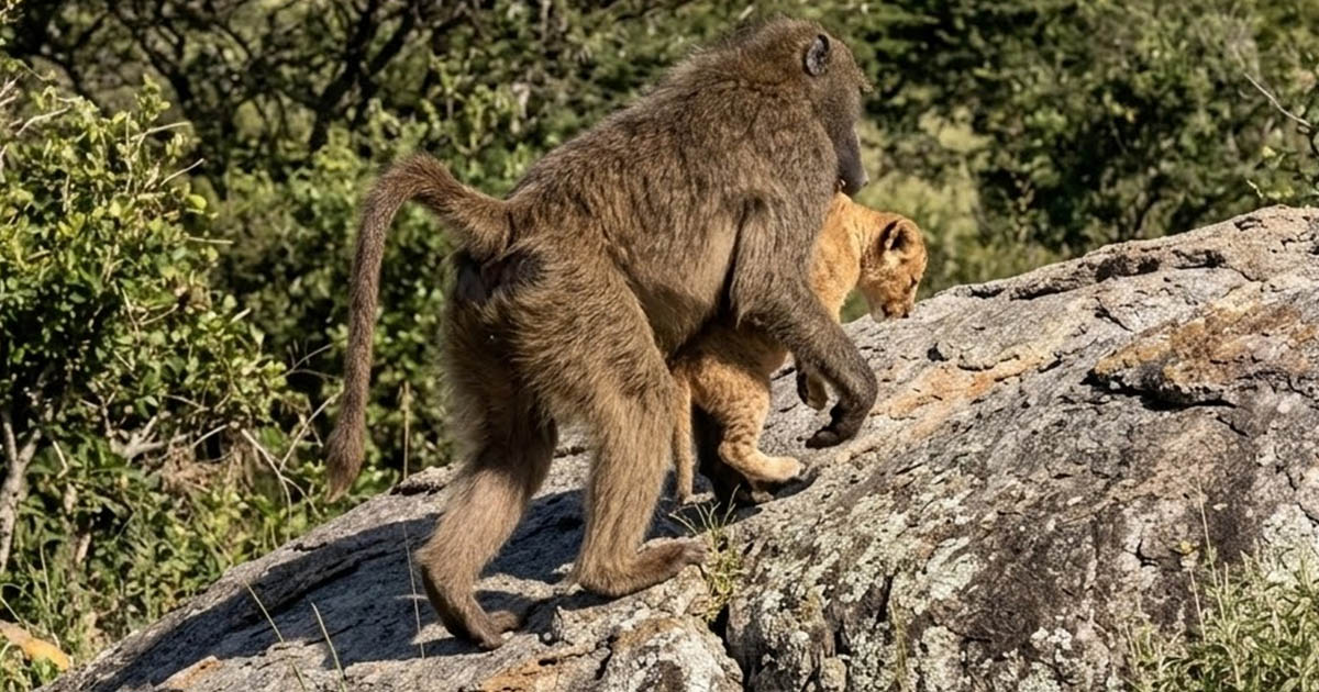 Miért lopnak a majmok oroszlánkölyköket?