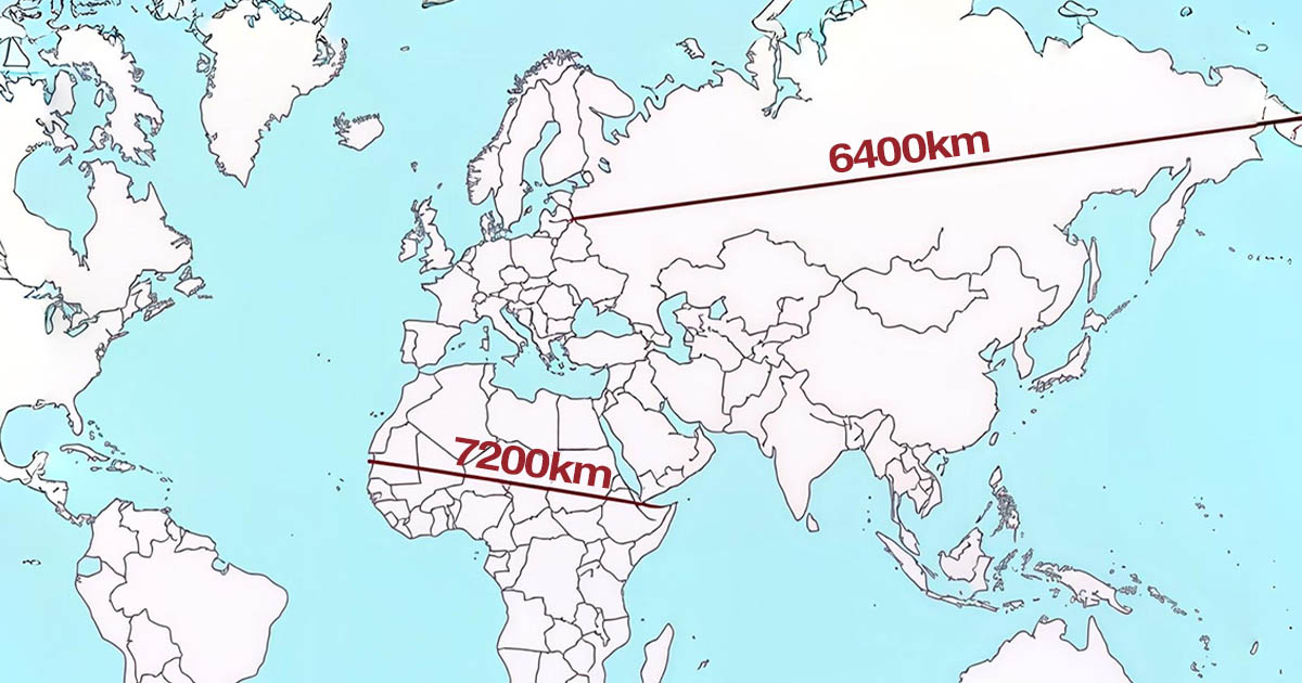 A térképen megmutatom az országok és kontinensek valós méretét. Ez sokak számára meglepő lehet