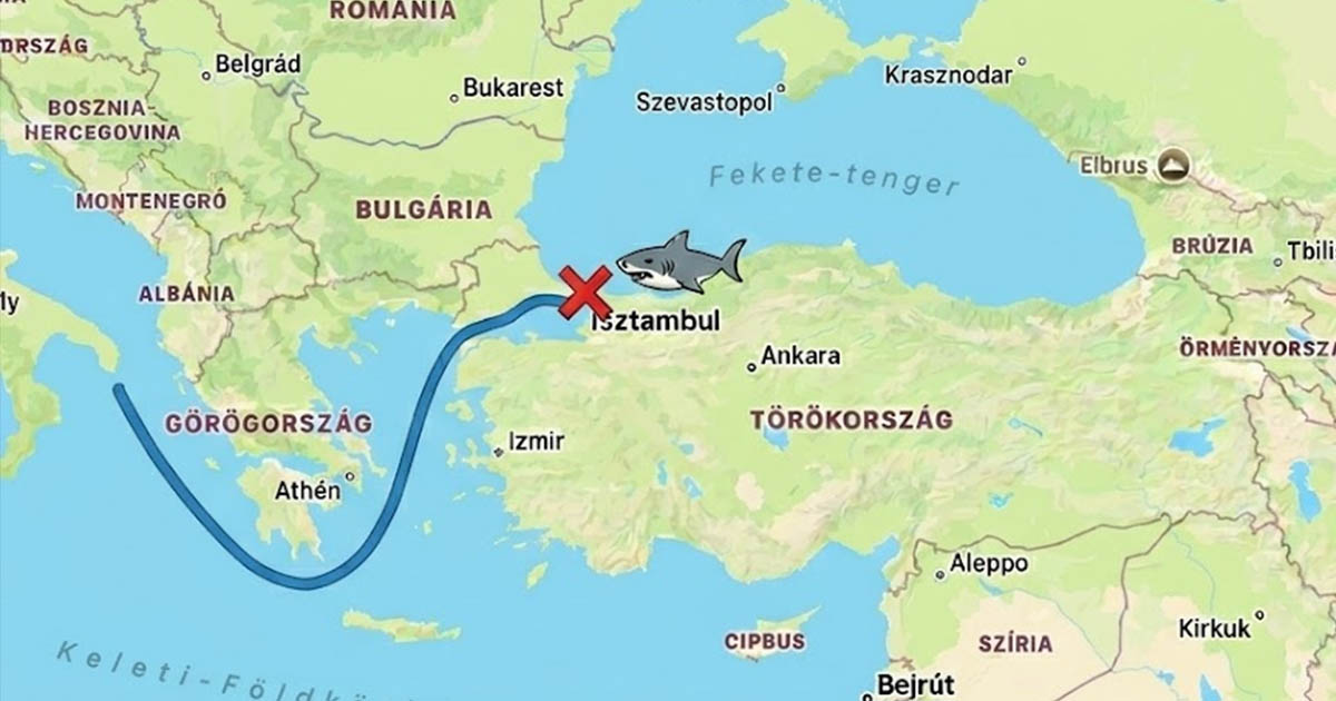 Miért nem úszna be épeszű cápa a Fekete-tengerbe?