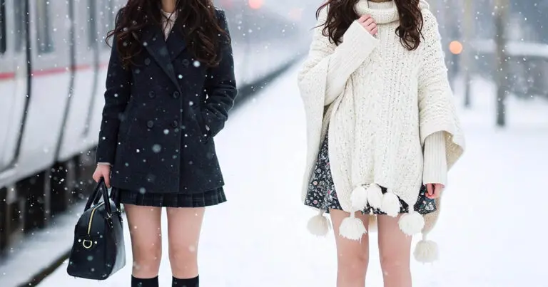 Japán nők télen: Miért csupasz láb? A rejtély kulcsa