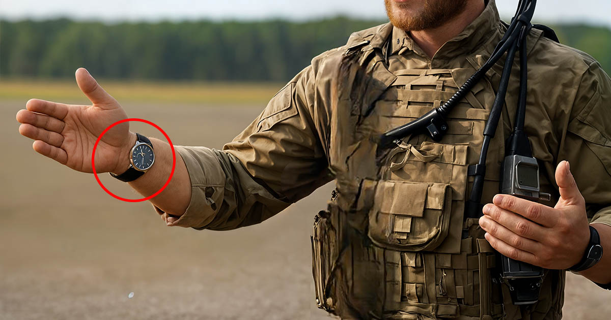 Miért viselik a hivatásos katonák gyakran az órájukat a csuklójuk belső oldalán?