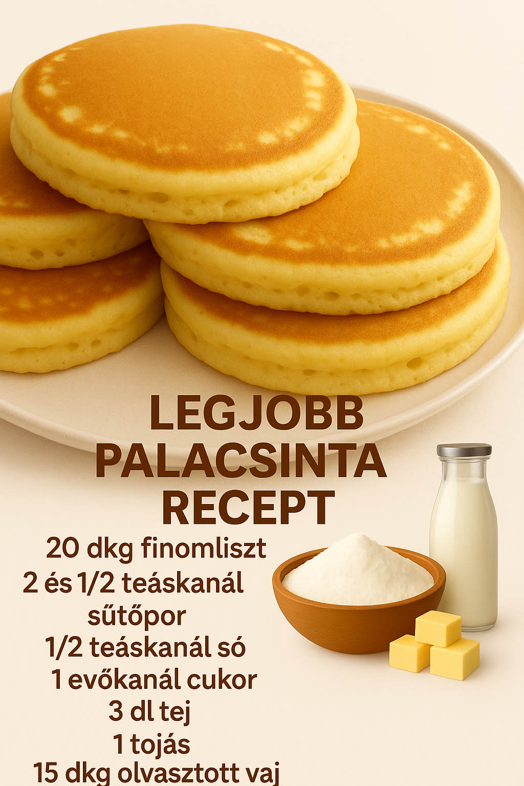 A legfinomabb amerikai palacsinta recept