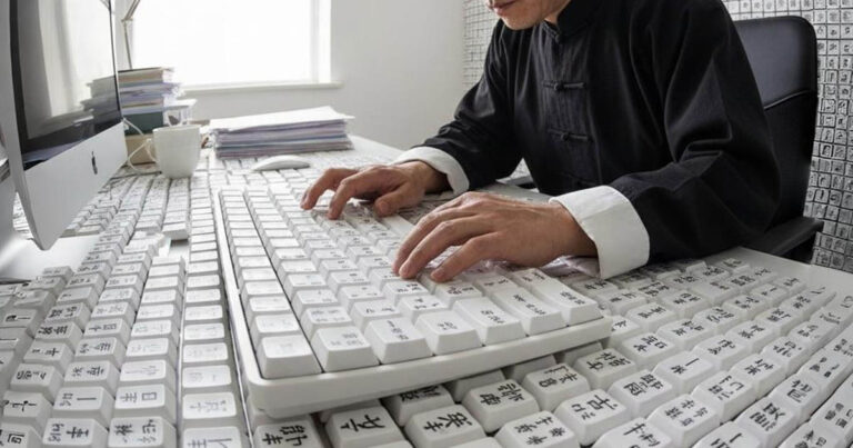 Kínai billentyűzet: 60.000 karakter, hogyan lehetséges?