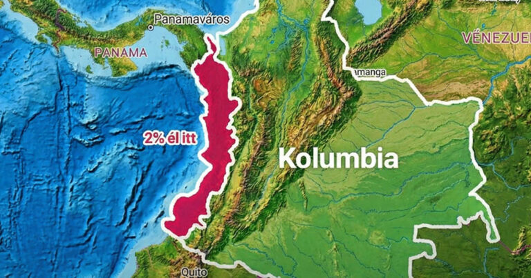 Miért nem él szinte senki Kolumbia nyugati partján?