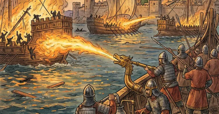 Bizánc titkos fegyvere: Hogyan működött a görög tűz