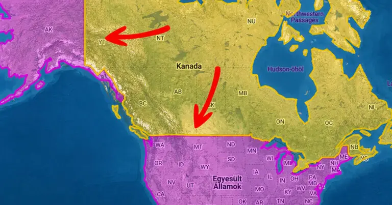 Geopolitikai vonalzó: Így született az USA és Kanada egyenes határa