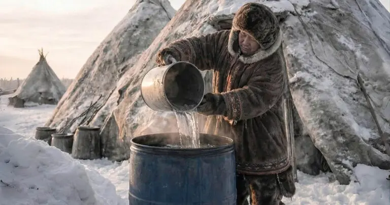Miért hagyják az északi népek a vizet nyitott edényben a hidegben, és várják meg, amíg megfagy?