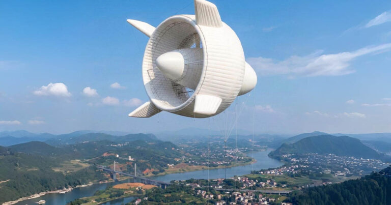 Energia 2 km magasból – Kína teszteli a világ első 3 MW-os repülő szélturbináját