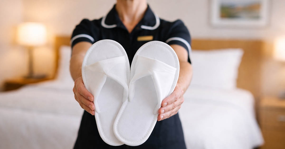A szobalány meggyőzött, hogy miért kellene elvinnem magammal az eldobható holmikat a szállodából