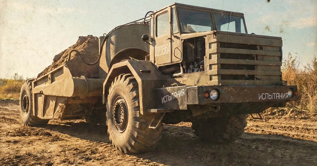 Egy furcsa, különleges jármű a Szovjetunióból, amely két részből áll