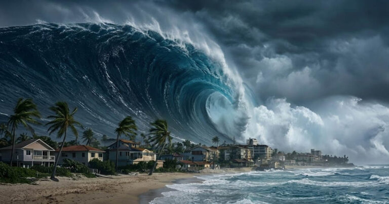 A történelem legerősebb és legszörnyűbb cunamija: hogyan jött létre egy 500 méter feletti hullám