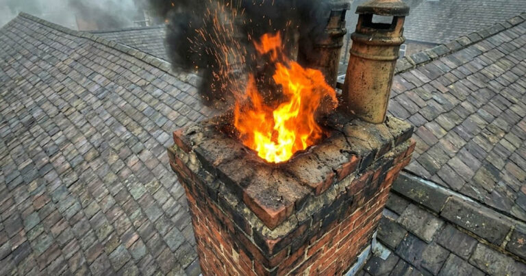 Mi a teendő, ha a kéményben lévő korom kigyullad?
