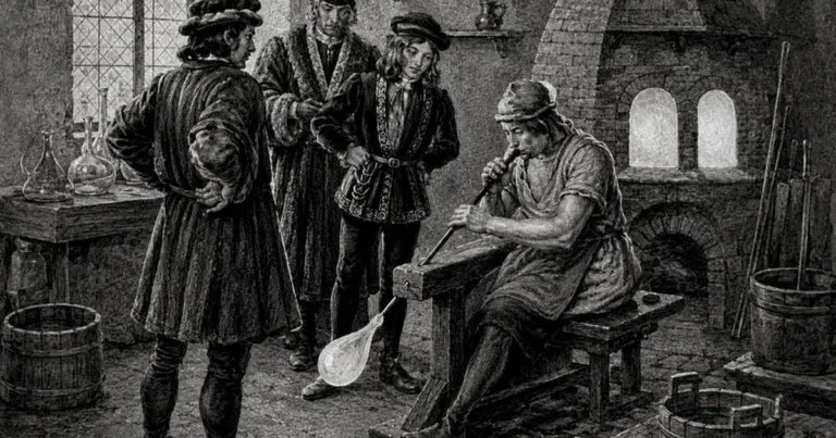A tanonc titokban bedobta a szemetet az üvegégető kemencébe: amikor az üveg kihűlt, mindenkit gazdaggá tett