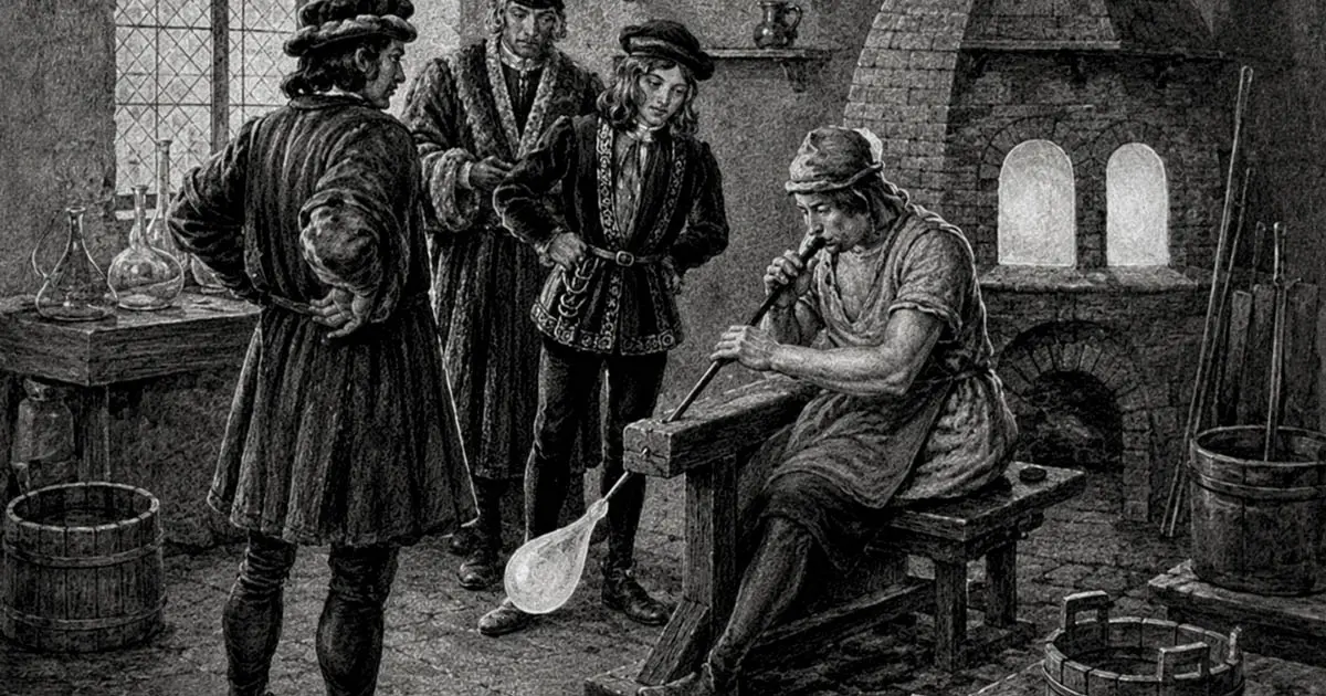 A tanonc titokban bedobta a szemetet az üvegégető kemencébe: amikor az üveg kihűlt, mindenkit gazdaggá tett