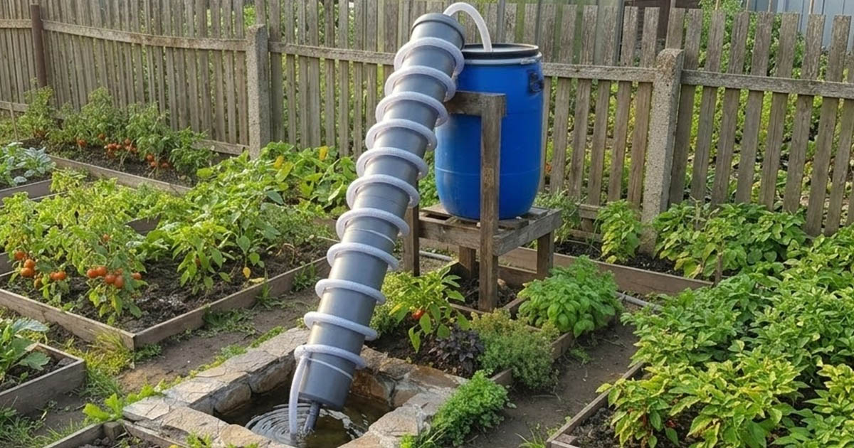 Arkhimédész csavarja: Egyszerű módja a vízszint emelésének elektromos áram nélkül öntözéshez és vízelvezetéshez