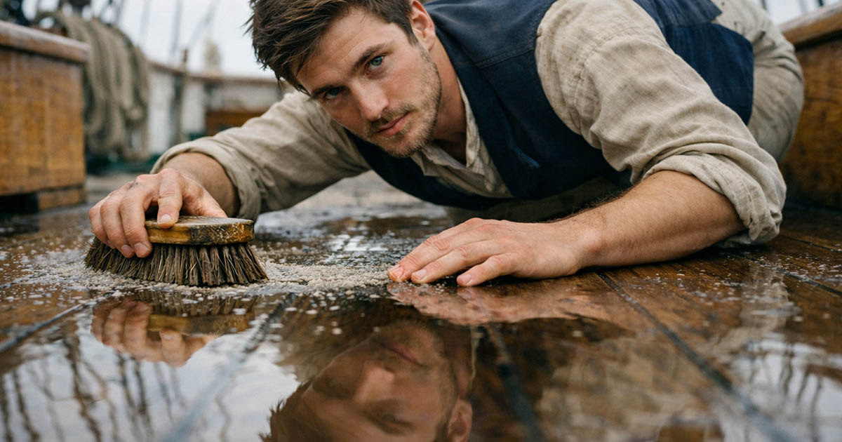 Miért súrolták fényesre a matrózok a fedélzetet, ha ettől az csúszóssá vált?