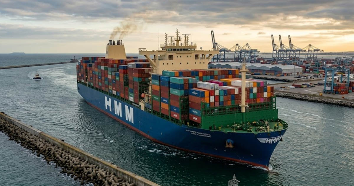 Egy konténerszállító hajó több ezer konténert szállít. De pontosan hányat?