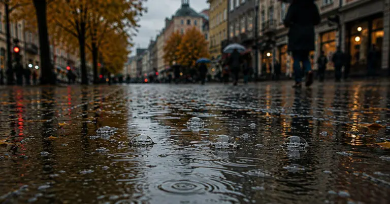 Miért jelenti az, hogy ha egy pocsolyában a víz buborékol, akkor sokáig fog esni, de ha nem, akkor hamarosan véget ér?