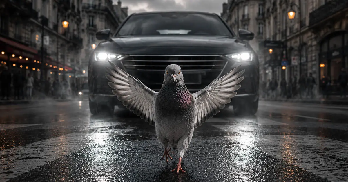 Miért az utolsó pillanatban szállnak fel a galambok, amikor egy autó közeledik?